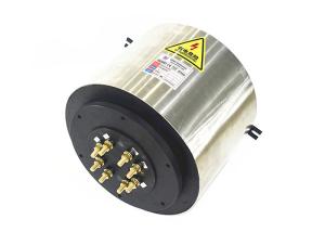 Wholesale 60rpm 4X500Amp IP64 Electrical Slip Ring High Current Low Noise 10mohm from china suppliers