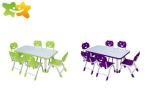 Creative Kindergarten Classroom Furniture , Nursery School Desk Environmental