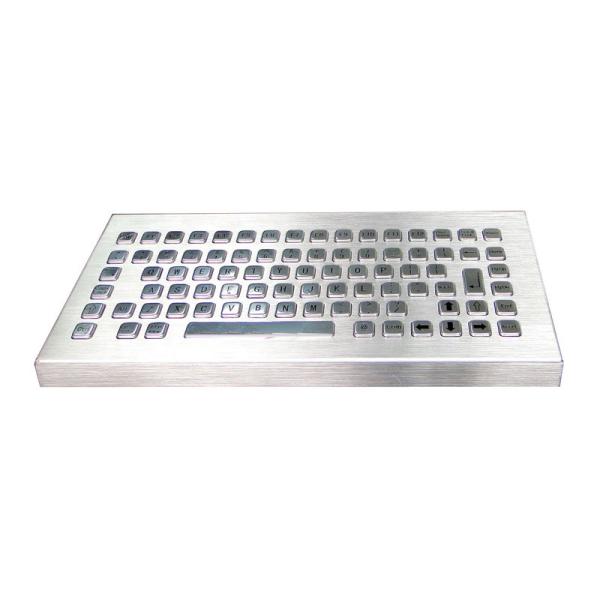 Industrial Desktop Waterproof Vandalproof Stainless Steel Metal Keyboard with 12