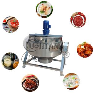 Wholesale Stainless Steel Double Jacketed Kettle Cooking Kettle With Mixer from china suppliers