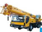 Pickup Truck Crane With 50 Ton Capacity , Mobile Construction Crane Yellow