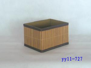 Wholesale folding bamboo storage basket from china suppliers