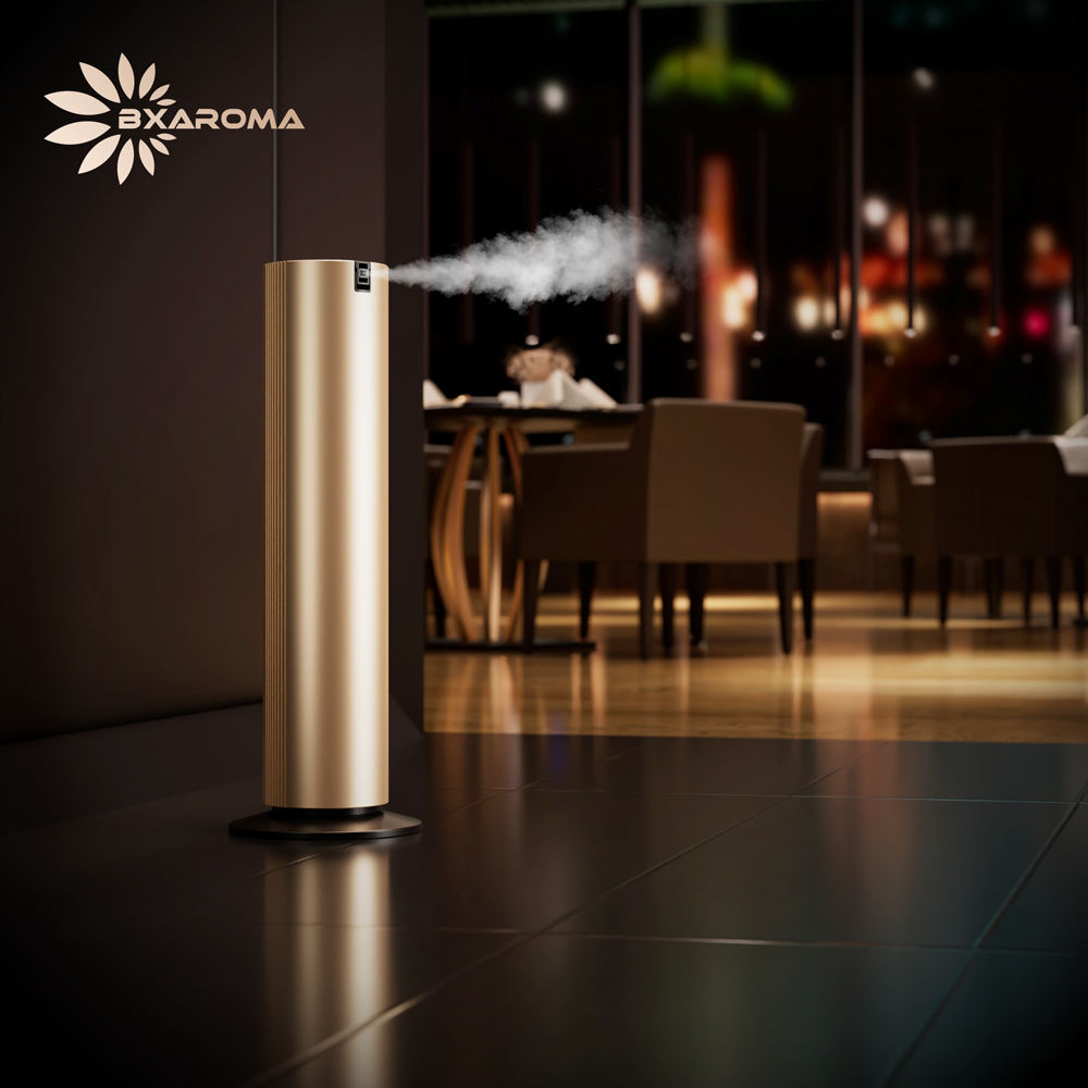 Floor-Standing Scent Diffuser Luxury Commercial Version with Cold Air Tech 5000m3, Waterless Aroma Diffuser for Large Room, Hotel, Office