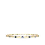 925 Sterling Silver Diamond Pear Sapphire Bracelet Classic For Girl Women