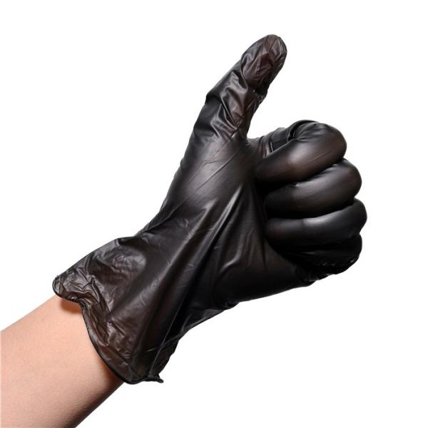 Nontoxic Vinyl Powder Free Disposable Gloves , Plastic Vinyl Gloves Alkai