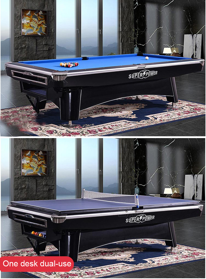 Standard Edition Fancy Nine Ball Table Billiards Tennis Combo