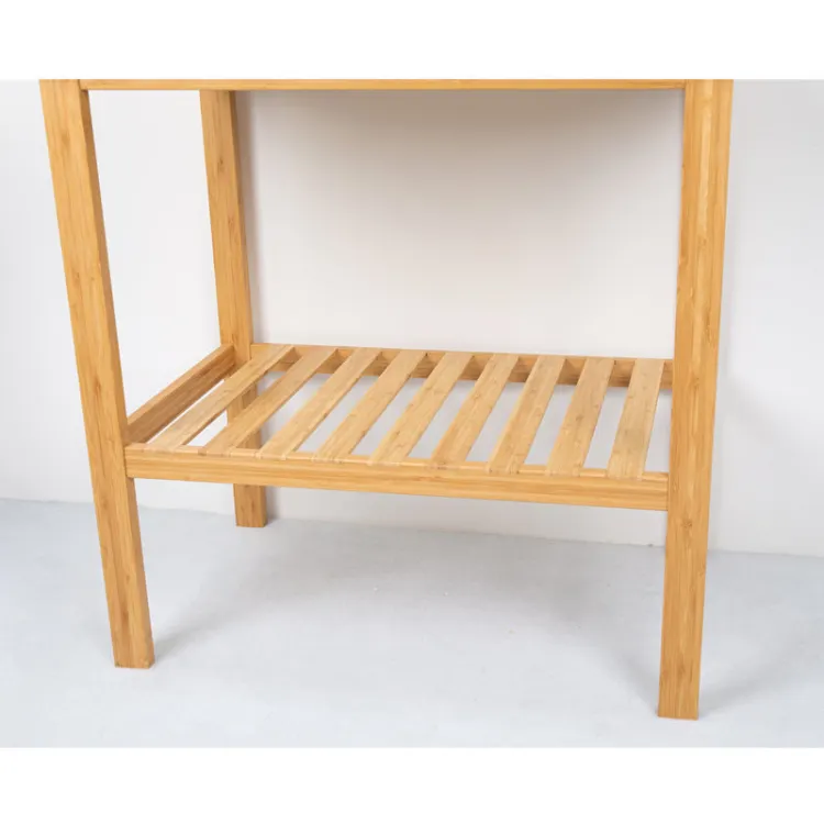 Sustainable Bathroom Bamboo Vanity Sink Cabinet Customized