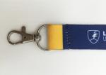 Dark blue stylish 20 mm Customized Sublimation Lanyards for exhibitions