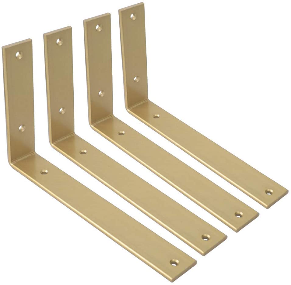 DIY Heavy Duty Carbon Steel Rustic Iron Metal Wall Floating Shelf Bracket Accessories