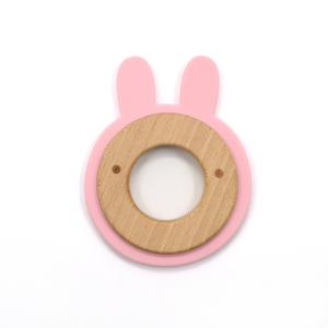 Wholesale 4 Month Wooden Silicone Teether from china suppliers