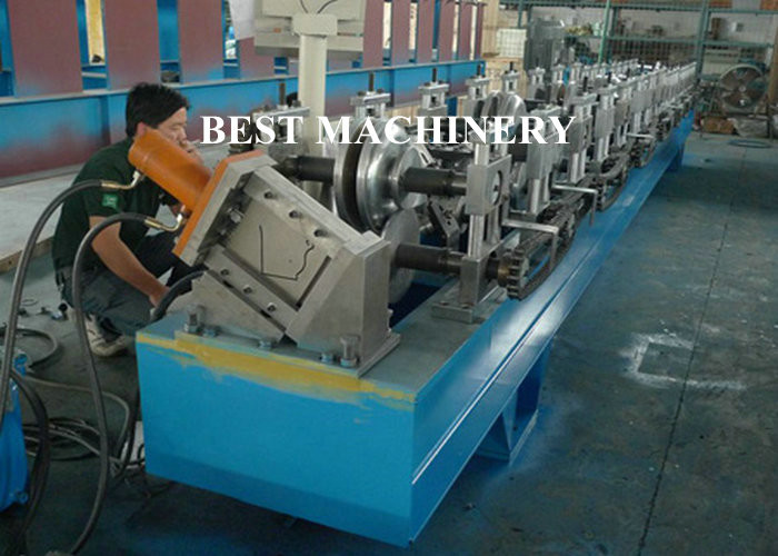 Rain Gutter Roll Forming Machine Construction Material Roofing 450mm - 550mm Inner Diameter