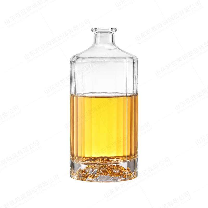 500ml 750ml Glass Decanter Wine Bottle for Beverage Drinking Milk Water Base Material