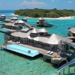 Clear Customizable Fiberglass Modular Above Ground Pool for Trendy Island Resort