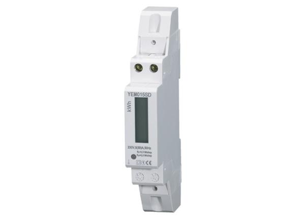 Multifunctional Digital Electric Reading 1 Phase Energy Meter , DIN Rail KWH
