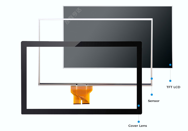 23.8 Inch LCD Touch Display Panel Air Bonding 10 Points For Gaming