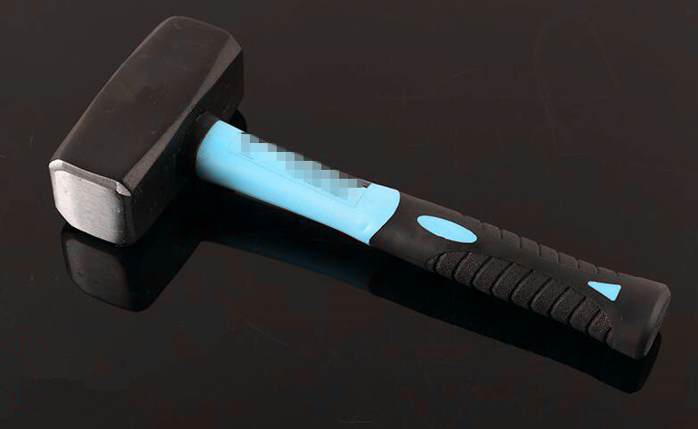 Double Color TPR Handle Stoning hammer(XL0062) with painted surface and good price