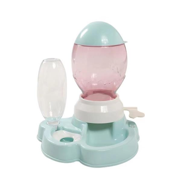 Amazon Nice Quality Gravity Colorful Automatic Pet Water And Food Feeder Water