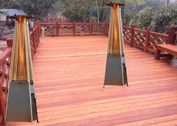 2270 Silver Outside Stainless Steel Outdoor Garden Infrared Real Flame Patio