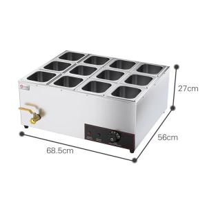 Wholesale Restaurant Catering Kitchen Industry Electric Bain Marie Food Warmer Display in Silver from china suppliers