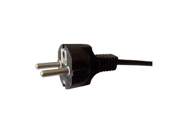 Outdoor Extension Power Cord European Plug Black Pvc Material Vde Standard