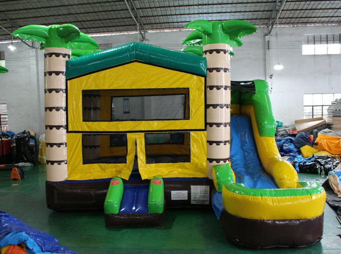 Fireproof 0.55mm PVC Inflatable Bounce House For Commercial Activities