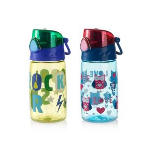 Wholesale Custom 450ml Outdoor Insulated Children Kids Water Bottles With Sipper Straw from china suppliers