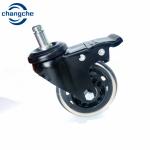Industrial Grip Ring Stem Roller Wheel Casters 300mm Height