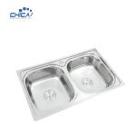 Stainless Steel Size Hot Sale SUS304 Kitchen Sink Double Bowl Kitchen Sink For