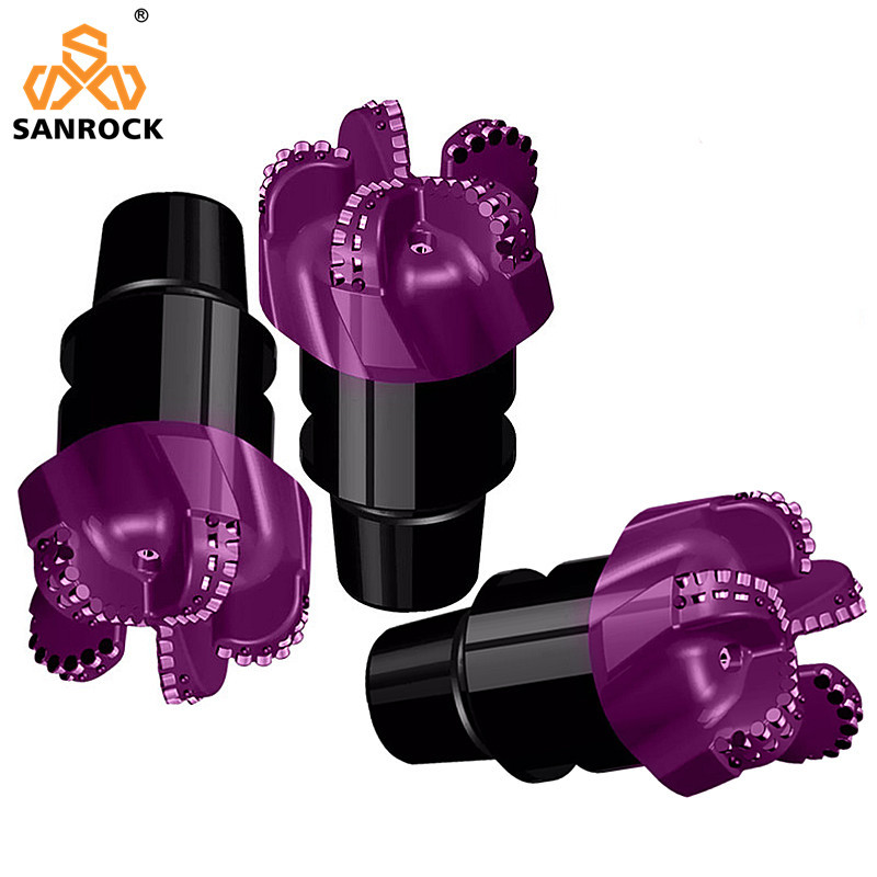 API PDC Petroleum Drill Bit Rock Drilling Tools 6 Blades Matrix Body Diamond PDC Bit