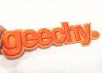 Garment Felt 3D Embroidered Letter Patch Commercial Brand Name