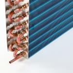 Corrugated Fin Copper Condenser Coil Tube AC Evaporator Coil