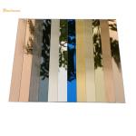 Stainless Steel Peel And Stick Decorative Wall Tile Trim 3048mm Length