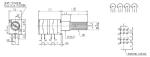 9mm rotary potentiometer with metal shaft,interphone potentiometer, carbon