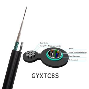 Wholesale GYXTC8S Self - Support Outdoor Armoured Fiber Optic Cable 12 Core Figure 8 Type for Duct or Aerial from china suppliers