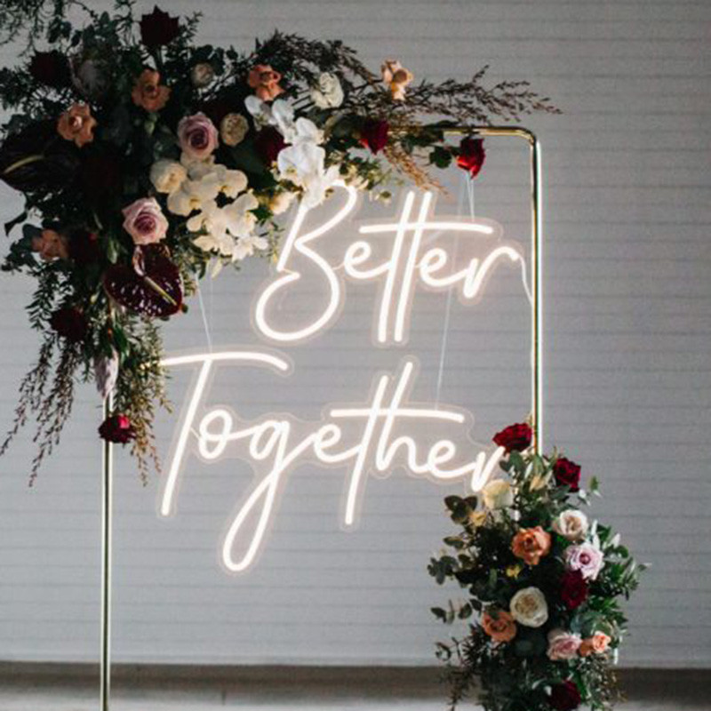 Better Toether Til Death LED Light Up Custom Neon Open Beer Bar Custom Neon Light Signs