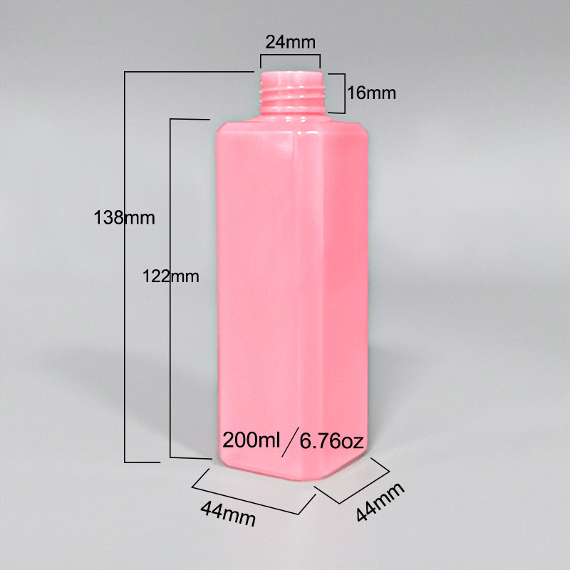 Square 44x44x138mm 6.76oz Cosmetic Lotion Bottle