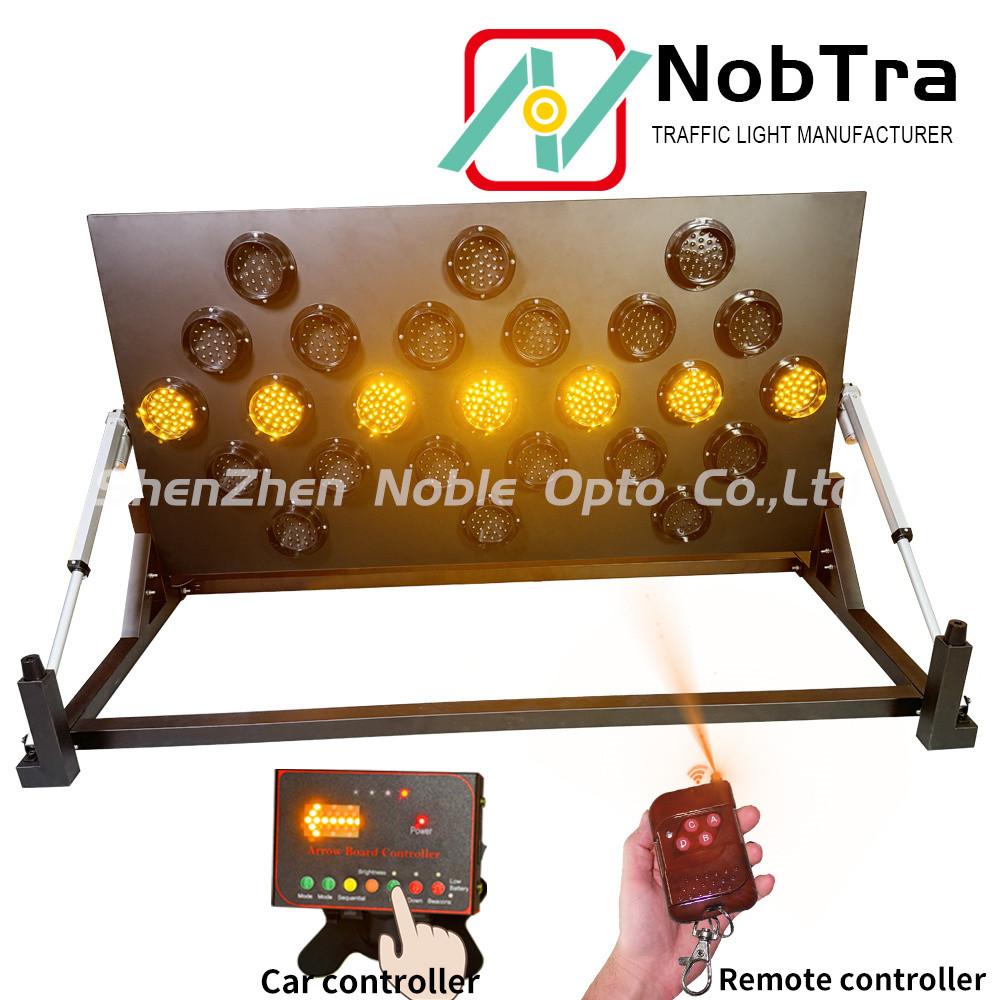 LED Arrow Board Traffic Signs with 7 Sequential Work Status and Wireless Control