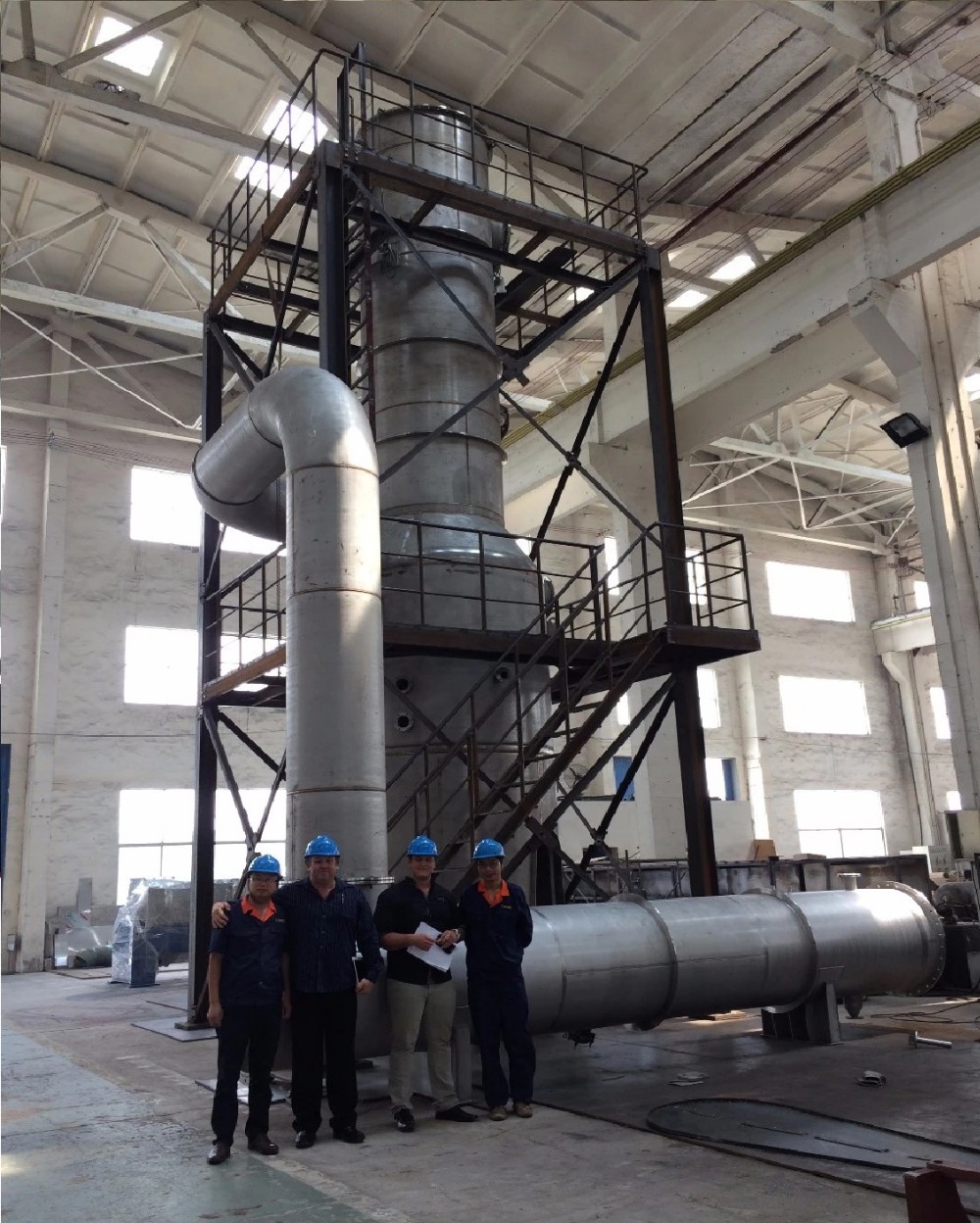 Long Service Industrial Heat Exchanger Life Multiple Effect Falling Film