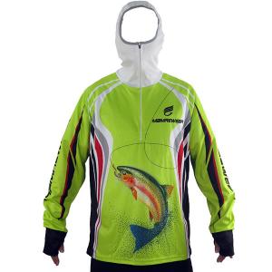 Wholesale Unisex Outdoor Fishing Clothing OEM Design Hooded Fishing Shirt Multi Color from china suppliers