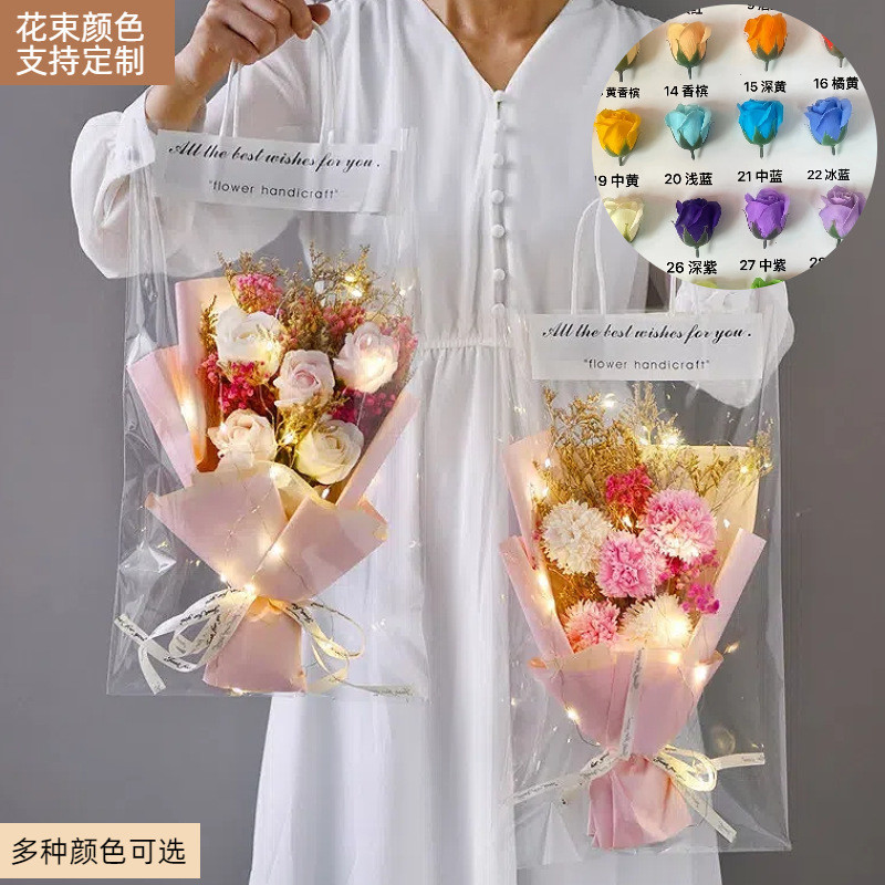 Valentine's Day Gift Creative Handheld Soap Rose Bundle Sunflower Finished Product Women's Day Creative Gift Wholesale of products