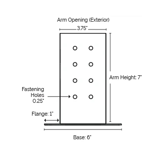 Secure Your Pergola Post with Galvanized Column 4x4 Wood Fence Post Anchor Base