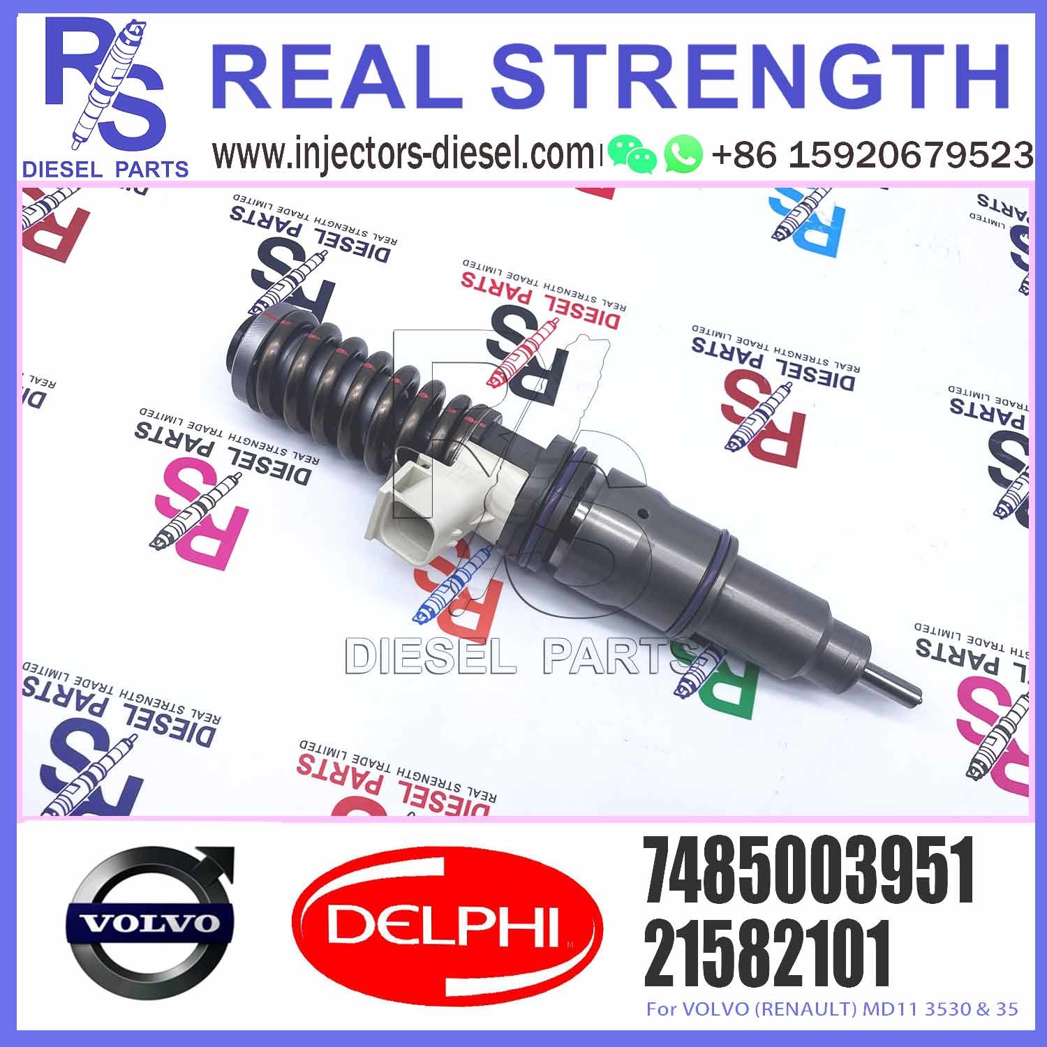 Diesel Fuel Common Rail Injector 21582101 7421644602 7485003951 For E3.18 E3.0 E3.1 New Technology
