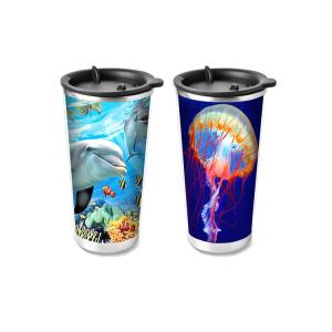 China Stereogram 3d Lenticular Drink Cups For Kids 3d Mug Cup Creative Drinking Logo Design on sale