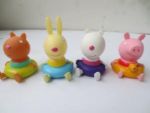 Wholesale Baby Shower Gift Animal Rubber Bath Toys Cute Animal Design For Infant / Toddler from china suppliers