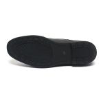 Anti Odor Breathable Mens Black Lace Up Leather Shoes
