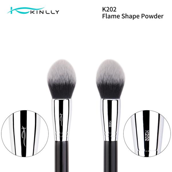 powder Makeup Brush both two color hair Copper Ferrule Wooden Handle· Face