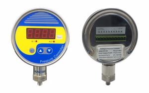Wholesale High Precision Digital Pressure Gauge IP65 24V 4 - 20mA 0.56 Inch LED Display from china suppliers