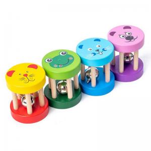 China Musical Wooden Rattle Montessori For Baby Crib Toys Baby Educational on sale