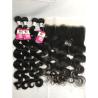 Buy cheap Full Thick Yetta Body Wave Virgin Brazilian Hair 4 Bundles With Frontal from wholesalers
