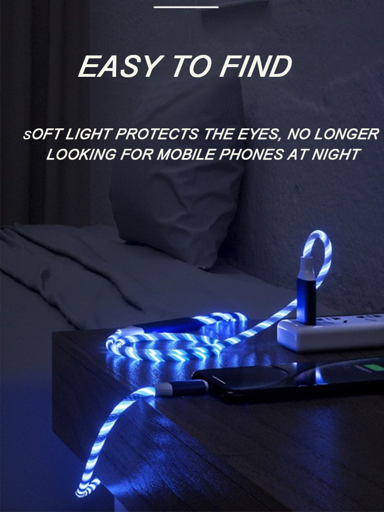 1.2m USB Data Transfer Cable 3 In 1 Fast Charging Transfer Data